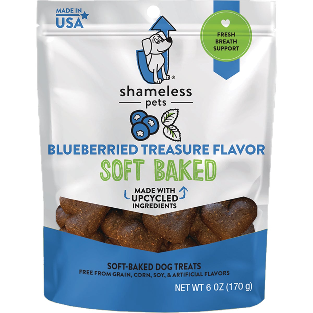 Shameless Pets Blueberried Treasure Soft Baked Dog Treat, 6 Oz.