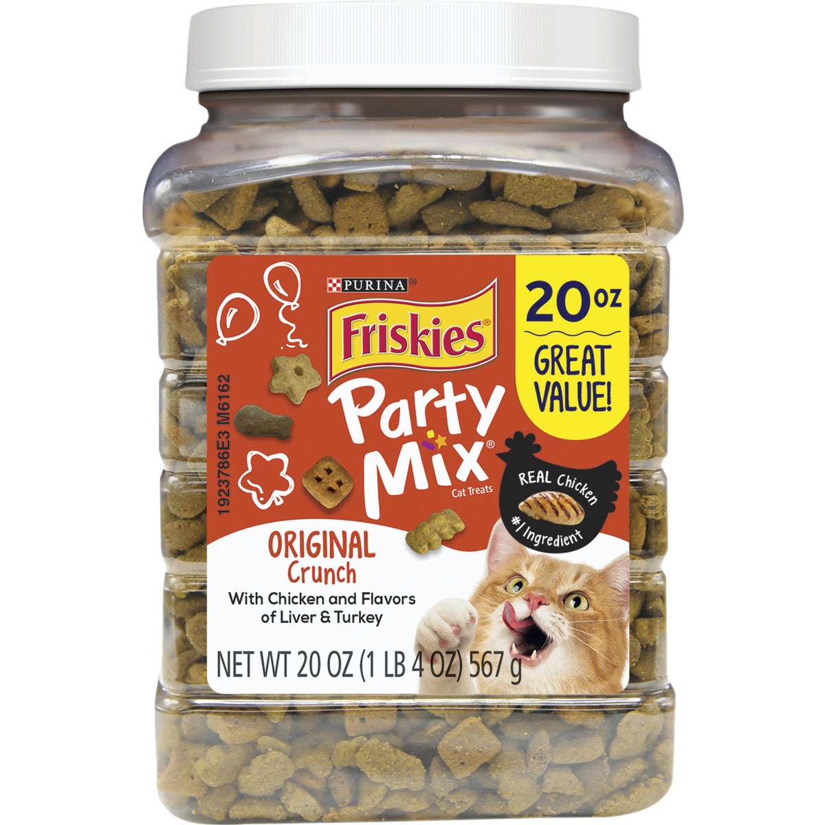 Purina Party Mix Original-Chicken, Liver, & Turkey 20 Oz. Cat Treat