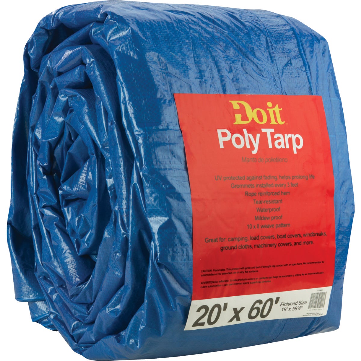 Do it Blue Woven 20 Ft. x 60 Ft. Medium Duty Poly Tarp