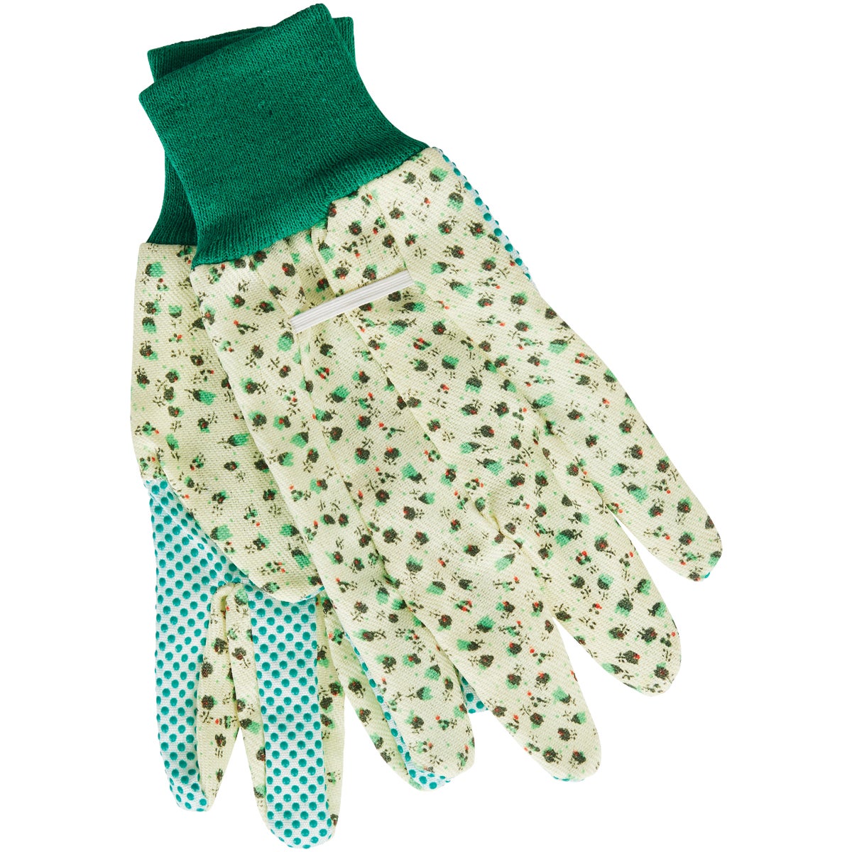 Best Garden Women's 1 Size Fits All Canvas Garden Glove with Knit Cuff