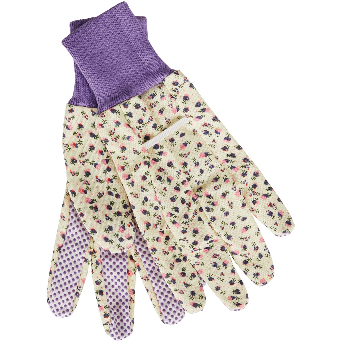 Best Garden Women's 1 Size Fits All Canvas Garden Glove with Knit Cuff