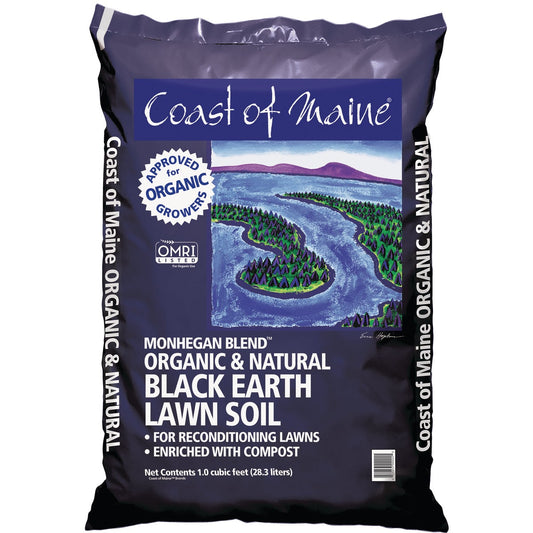 Coast of Maine Monhegan Blend 1 Cu. Ft. 31 Lb. Organic Black Earth Lawn Soil