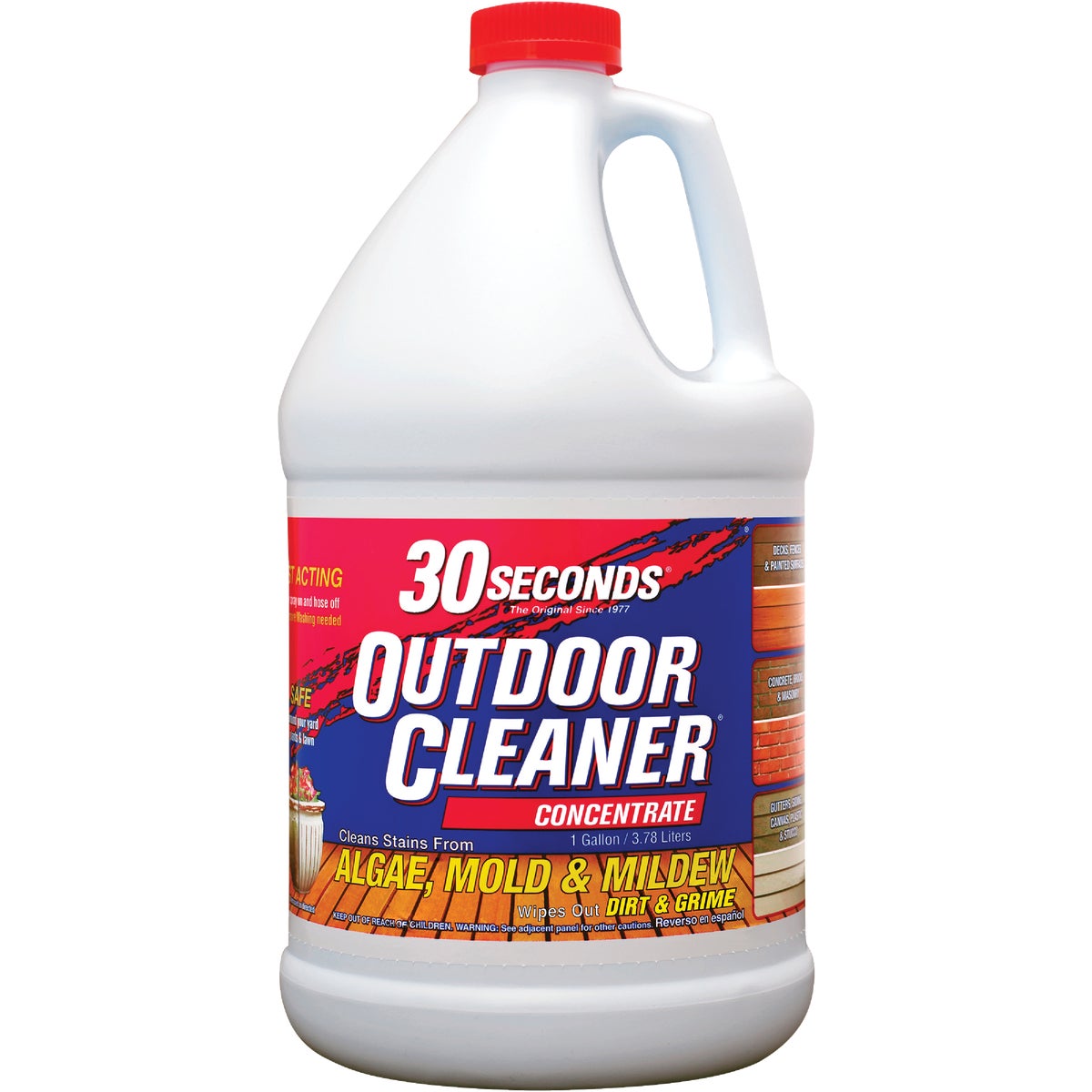 30 seconds Outdoor Cleaner 1 Gal. Concentrate Algae, Mold & Mildew Stain Remover