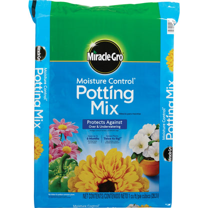 Miracle-Gro Moisture Control 1 Cu. Ft. 34 Lb. Indoor & Outdoor Potting Soil