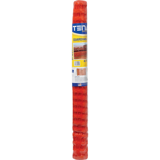 Tenax Guardian 4 Ft. H. x 50 Ft. L. Polyethylene Safety Fence, Orange