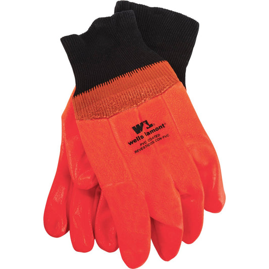 Wells Lamont Men's 1 Size Fits All PVC Coated Cotton Chemical Resistant Winter Glove