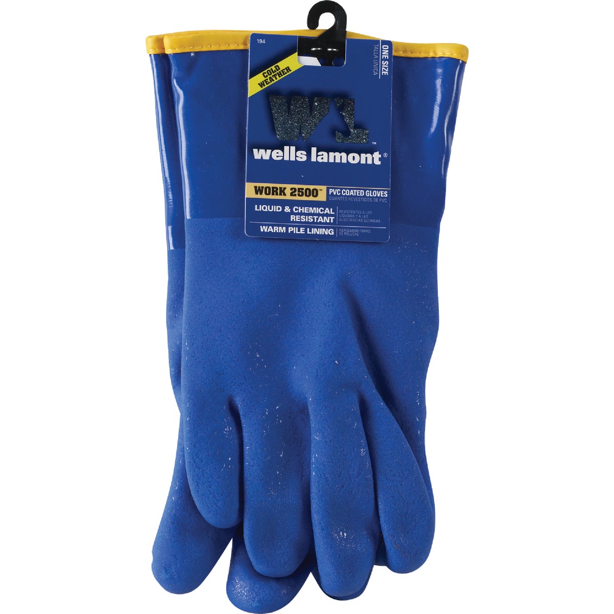 Wells Lamont Men's 1 Size Fits All Chemical Resistant PVC Coated Glove