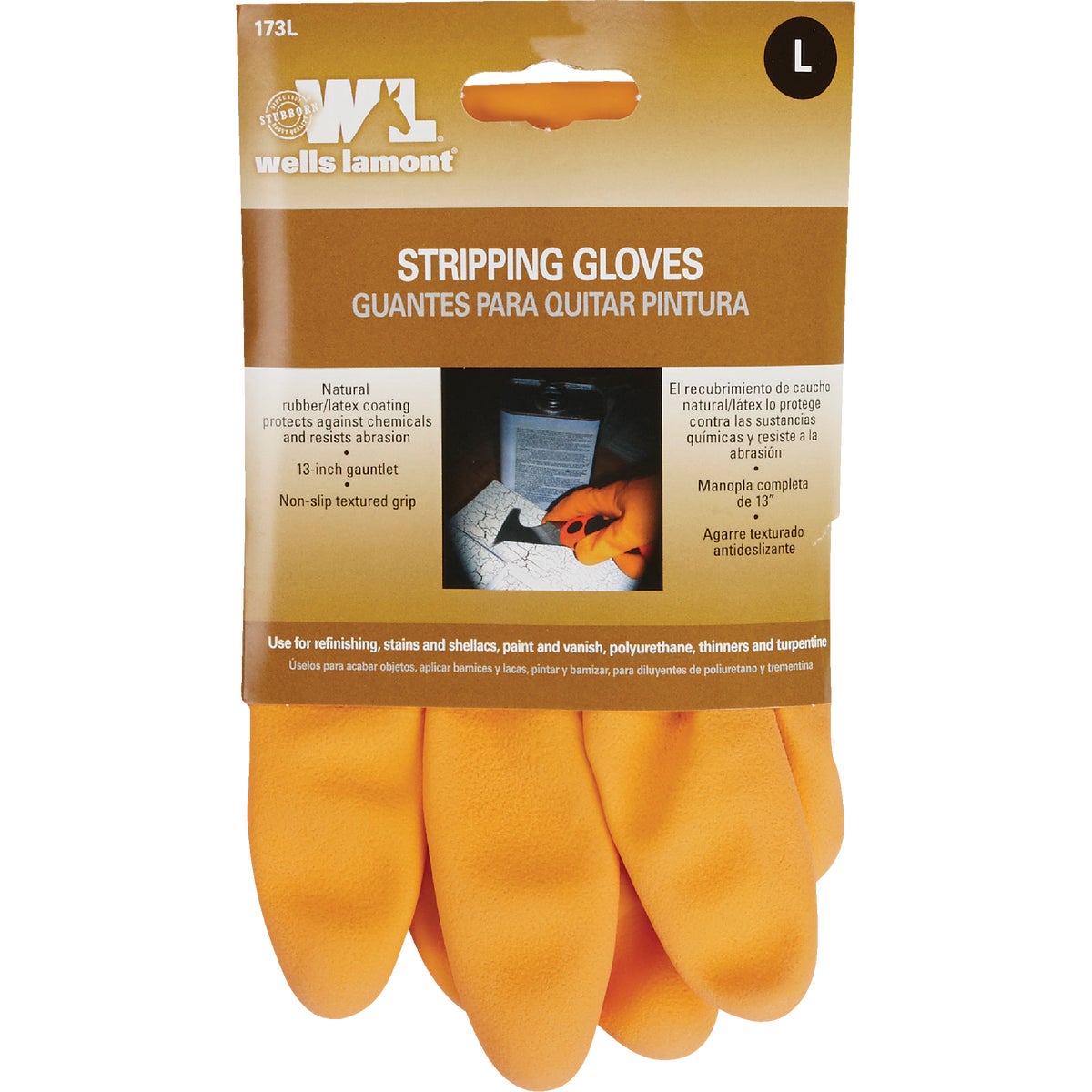 Wells Lamont Large Latex Stripping Glove