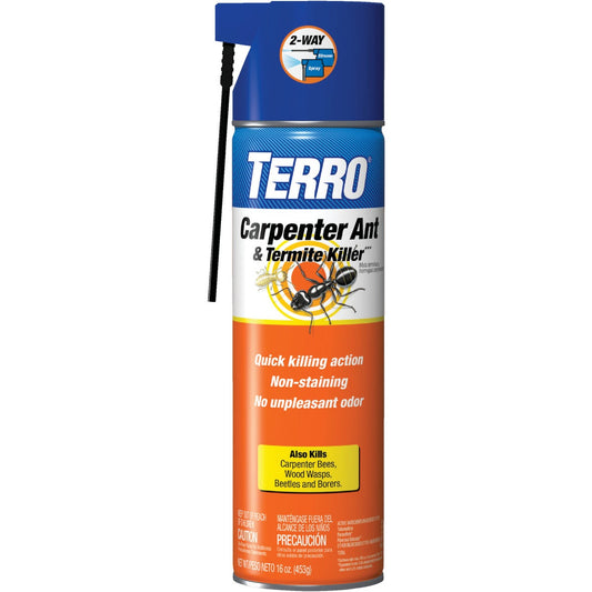 Terro 16 Oz. Aerosol Spray Carpenter Ant & Termite Killer 2-Way Spray