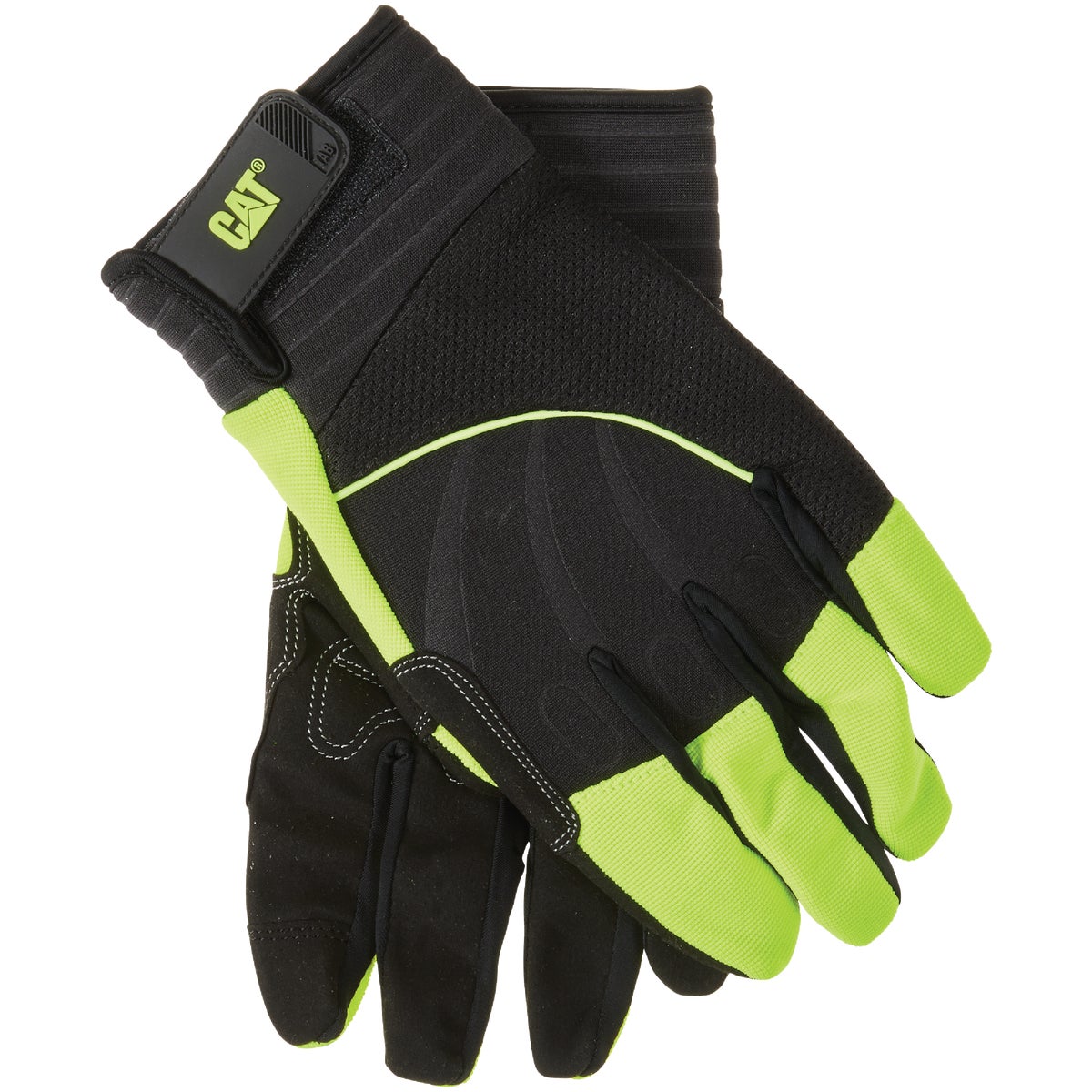 CAT Men's Large Synthetic Leather High Visibility Work Glove