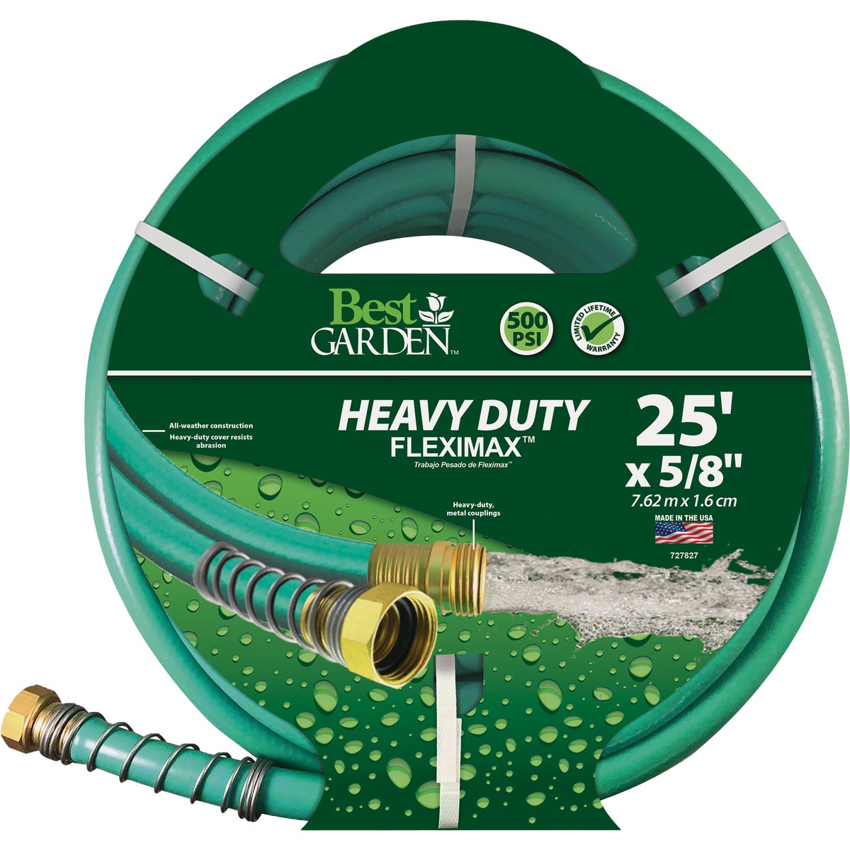 Best Garden 5/8 In. x 25 Ft. FlexiMAX Heavy Duty Hose