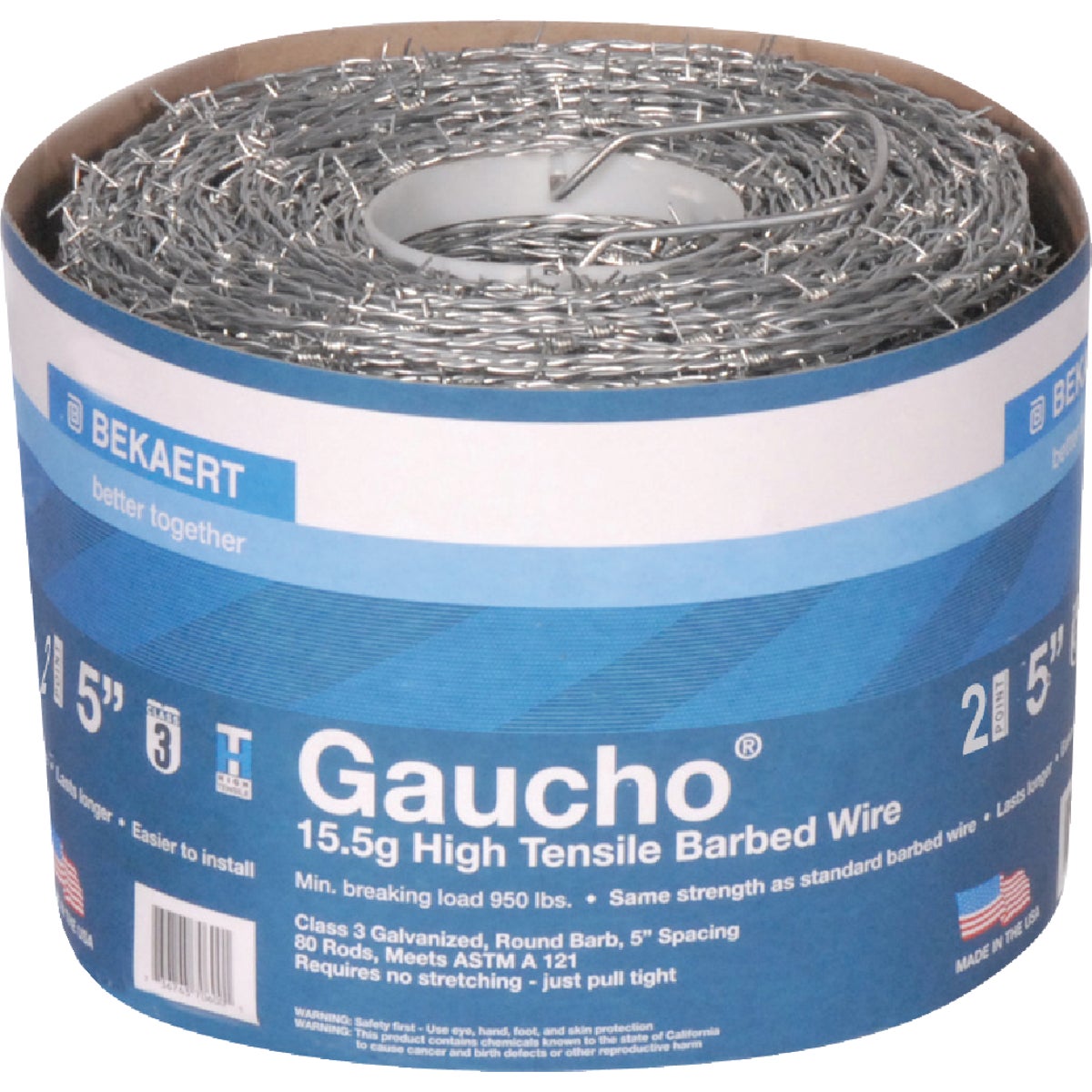 Bekaert Gaucho 1320 Ft. x 15.5 Ga. 2 Pt. Barbed Wire