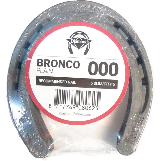 Diamond Plain Bronco Front & Hind 4-1/2 In. Horseshoe (1-Pair)