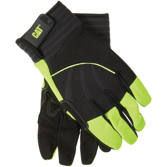 CAT Men's XL Synthetic Leather High Visibility Work Glove