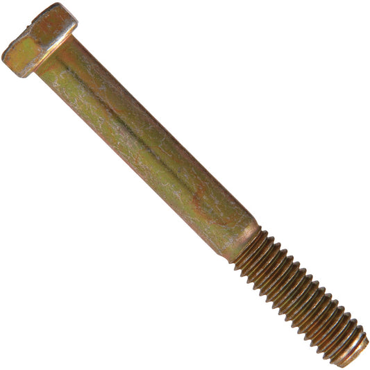 Hillman 1/4 In. x 3/4 In. Grade 8 Yellow Dichromate Hex Head Cap Screw (100 Ct.)