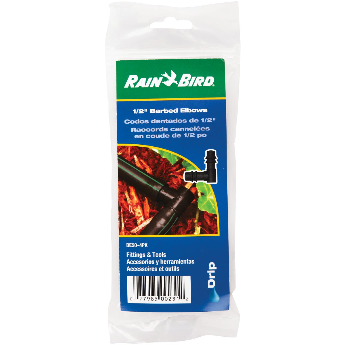 Rain Bird 1/2 In. Tubing Barbed Elbow (4-Pack)