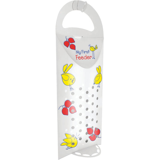 My First Feeder White Recycled Polypropylene 16 Oz. Capacity Bird Feeder