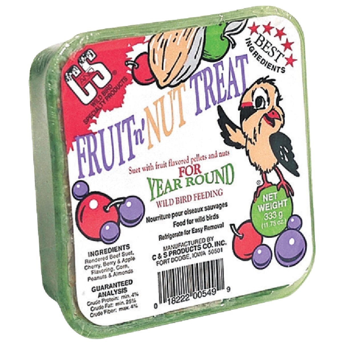 C&S 11.75 Oz. Fruit & Nut Treat Suet