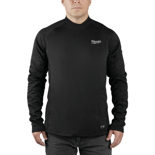 Milwaukee Workskin 2XL Black Heated Midweight Base Layer Shirt