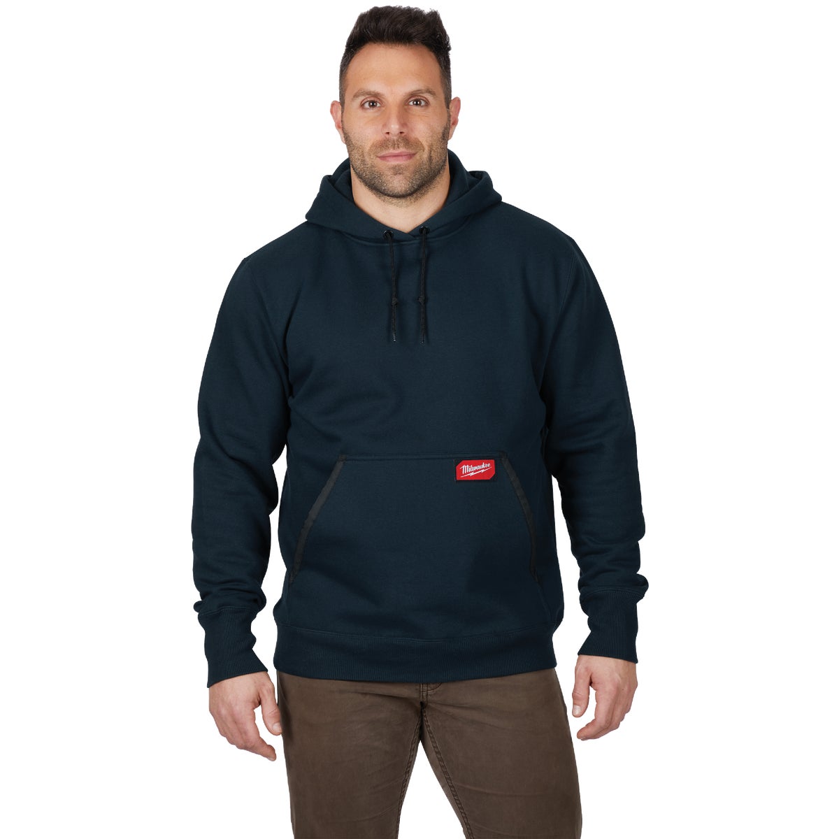 Milwaukee 2XL Navy Blue Heavy-Duty Pullover Hooded Sweatshirt