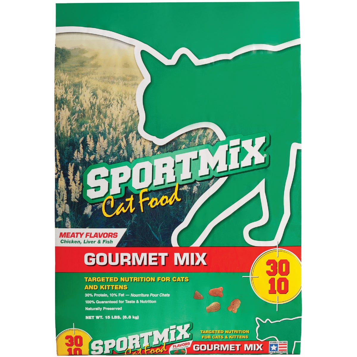 SportMix Gourmet Mix 15 Lb. Chicken, Liver, & Fish Flavor All Ages Dry Cat Food