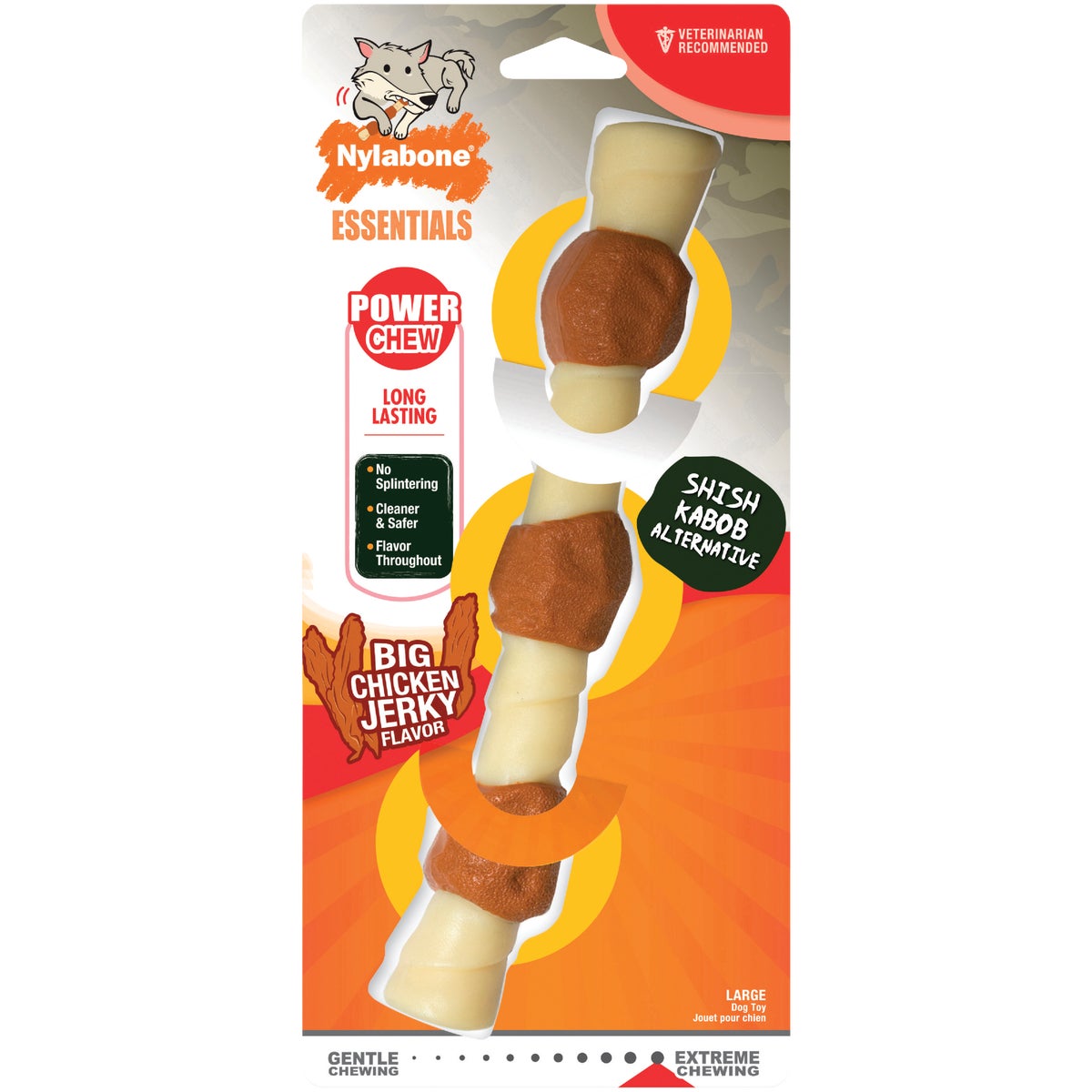 Nylabone Essentials Power Chew Shish Kabob Large Dog Toy