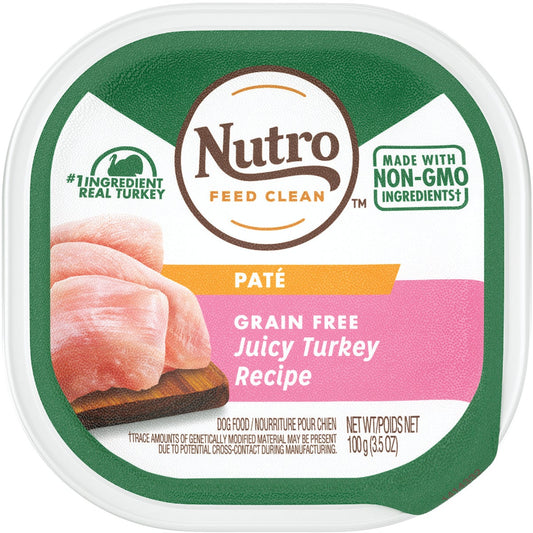 Nutro Grain Free Juicy Turkey Adult Pate Dog Food, 3.5 Oz.