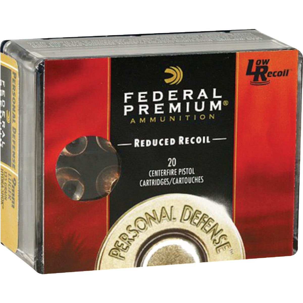 Federal Premium Personal Defense 9mm 135 Grain JHP Centerfire Ammunition Cartridges