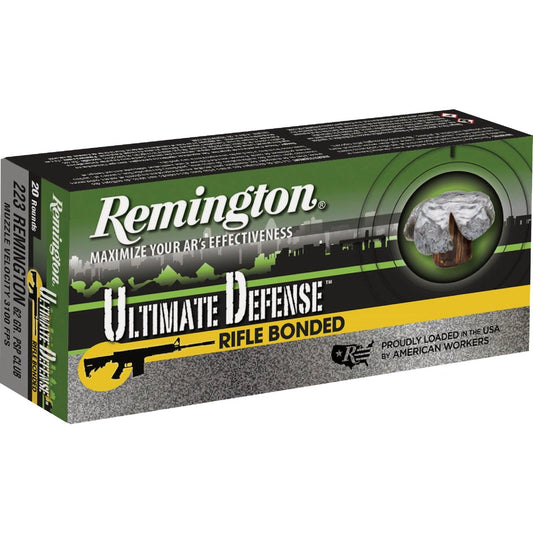 Remington Ultimate Defense Core-lokt .223 Rem 62 Grain Ultra Bonded Centerfire Ammunition Cartridges