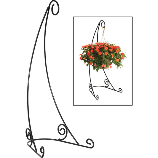 Best Garden 40 In. H. Black Steel Plant Hanger Stand