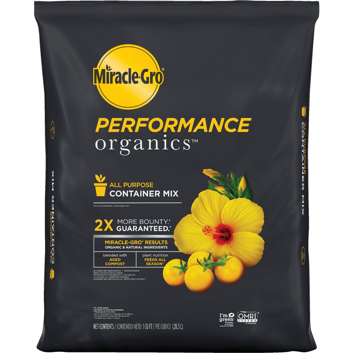 Miracle-Gro Performance Organics 1 Cu. Ft. 26 Lb. All Purpose Container Potting Soil