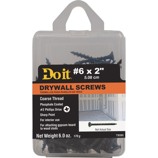 Do it #6 x 2 In. Coarse Thread Phosphate Drywall Screw