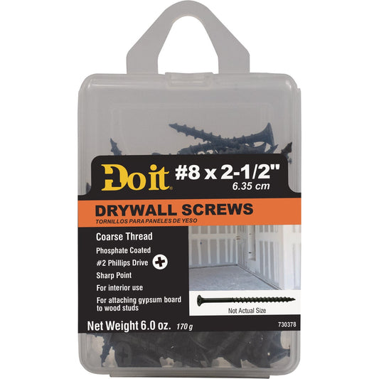 Do it #8 x 2-1/2 In. Coarse Thread Phosphate Drywall Screw
