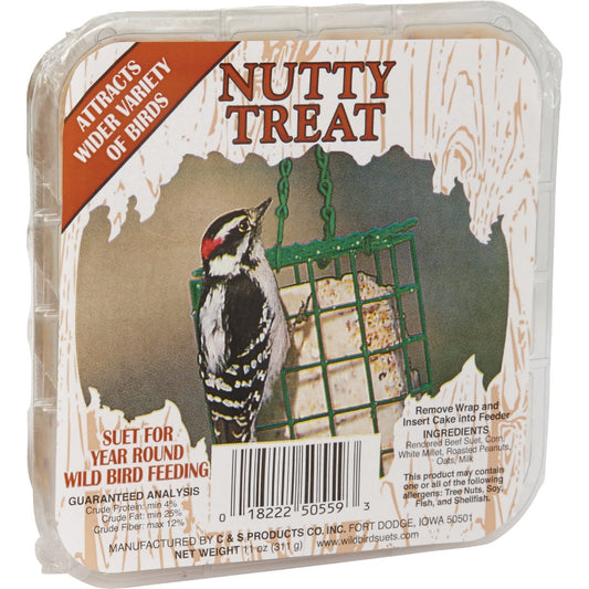 C&S 11 Oz. Nutty Treat Wild Bird Suet