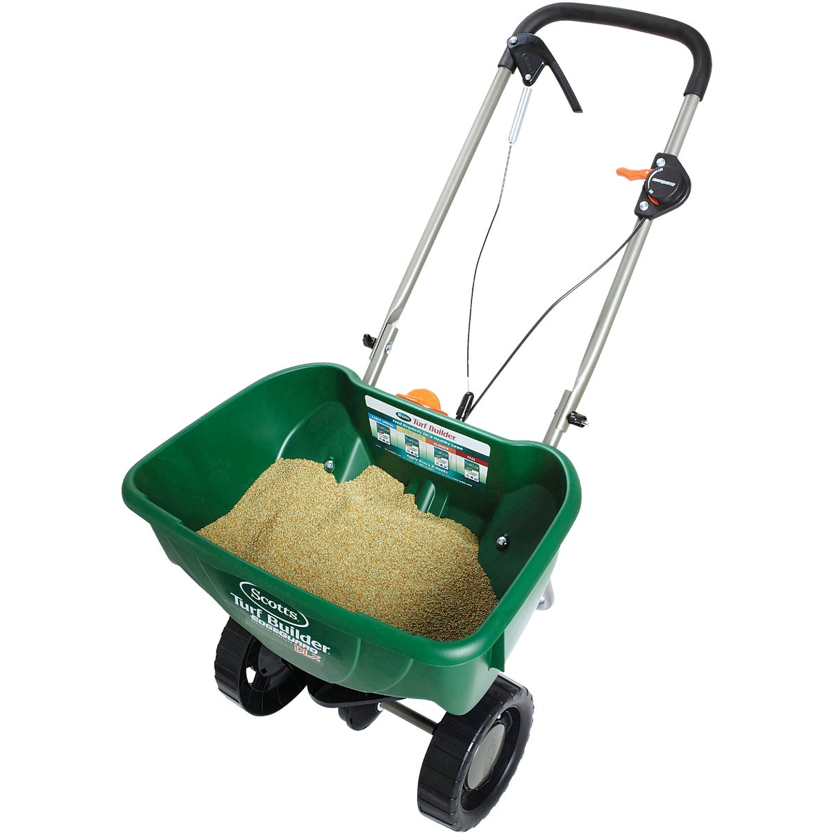 Scotts Turf Builder EdgeGuard DLX Broadcast Fertilizer Spreader