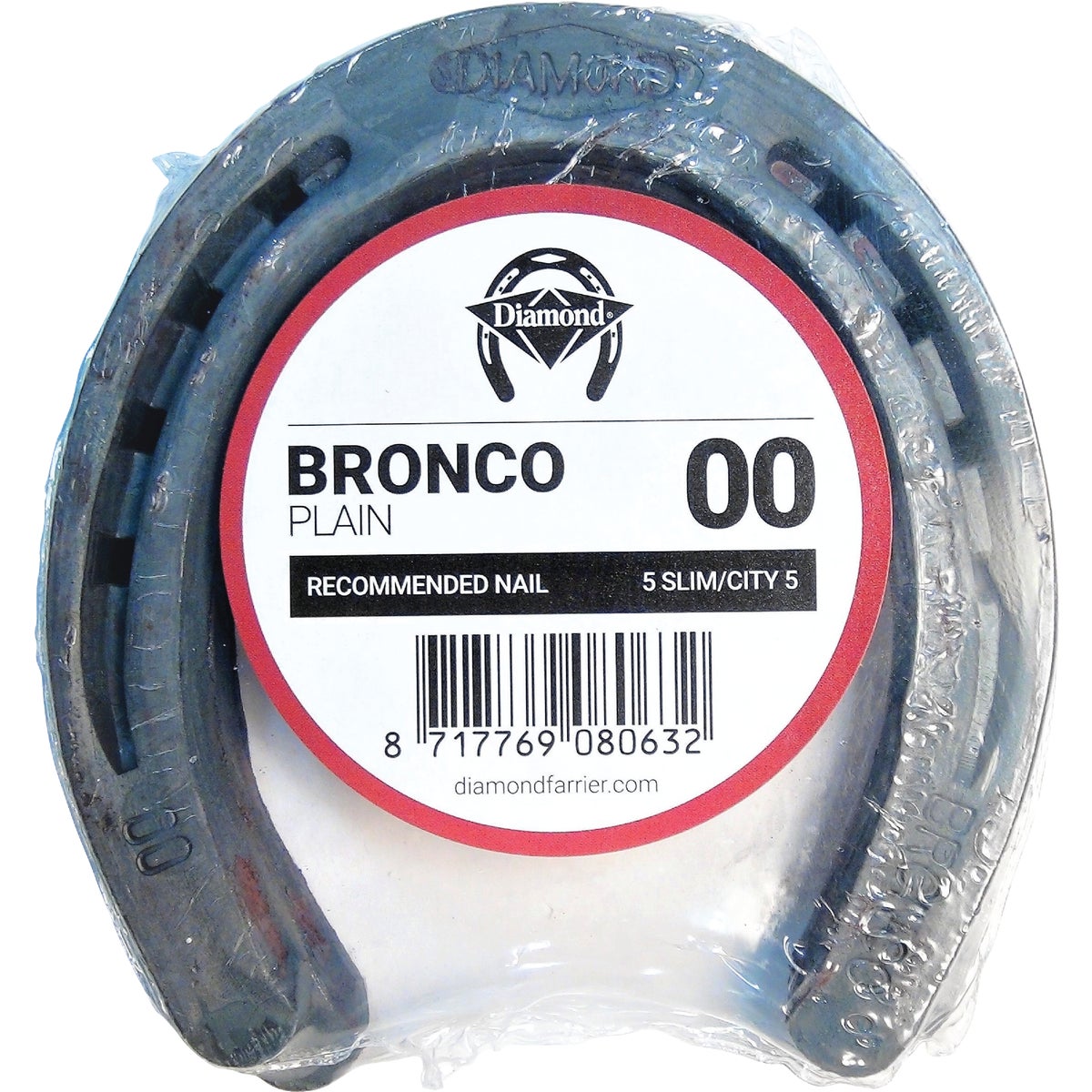 Diamond Plain Bronco Front & Hind 4-3/4 In. Horseshoe (1-Pair)