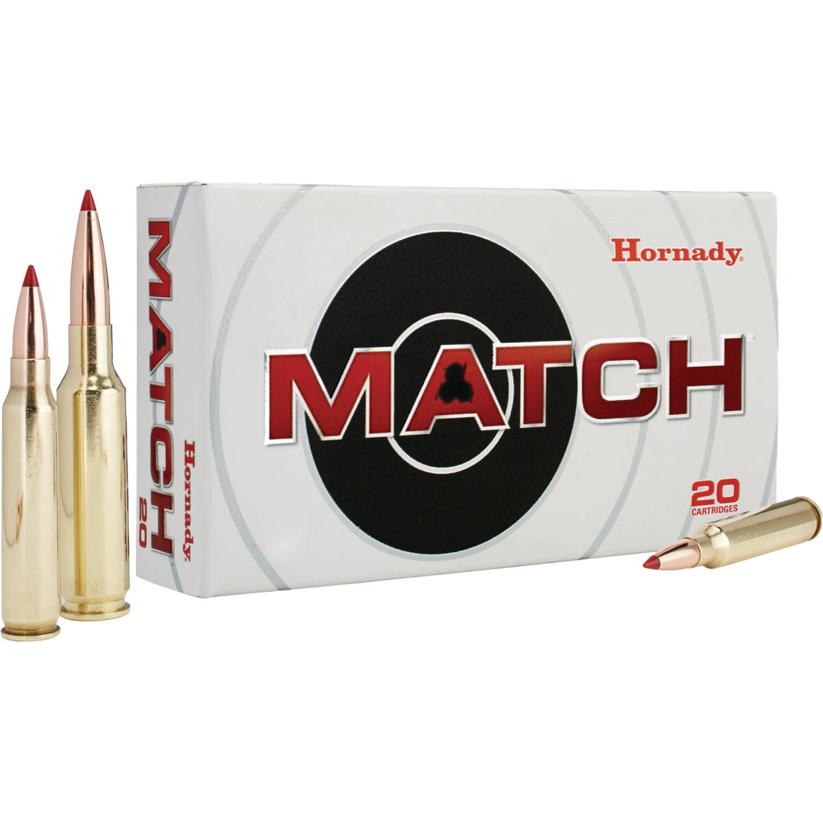 Hornady Match .223 Rem 75 Grain BTHP Centerfire Ammunition Cartridges