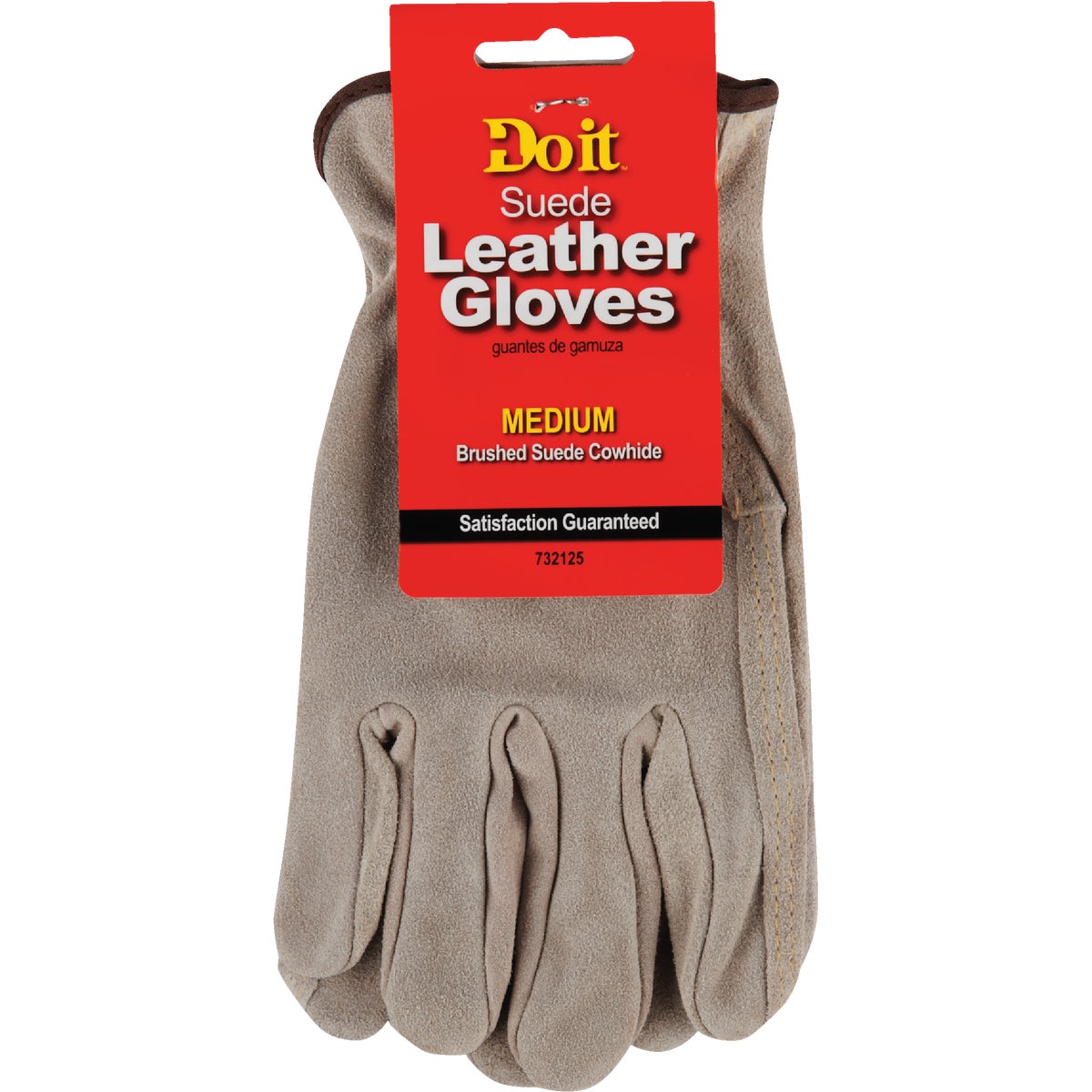 Do it Best Men's Medium Brushed Suede Leather Work Glove