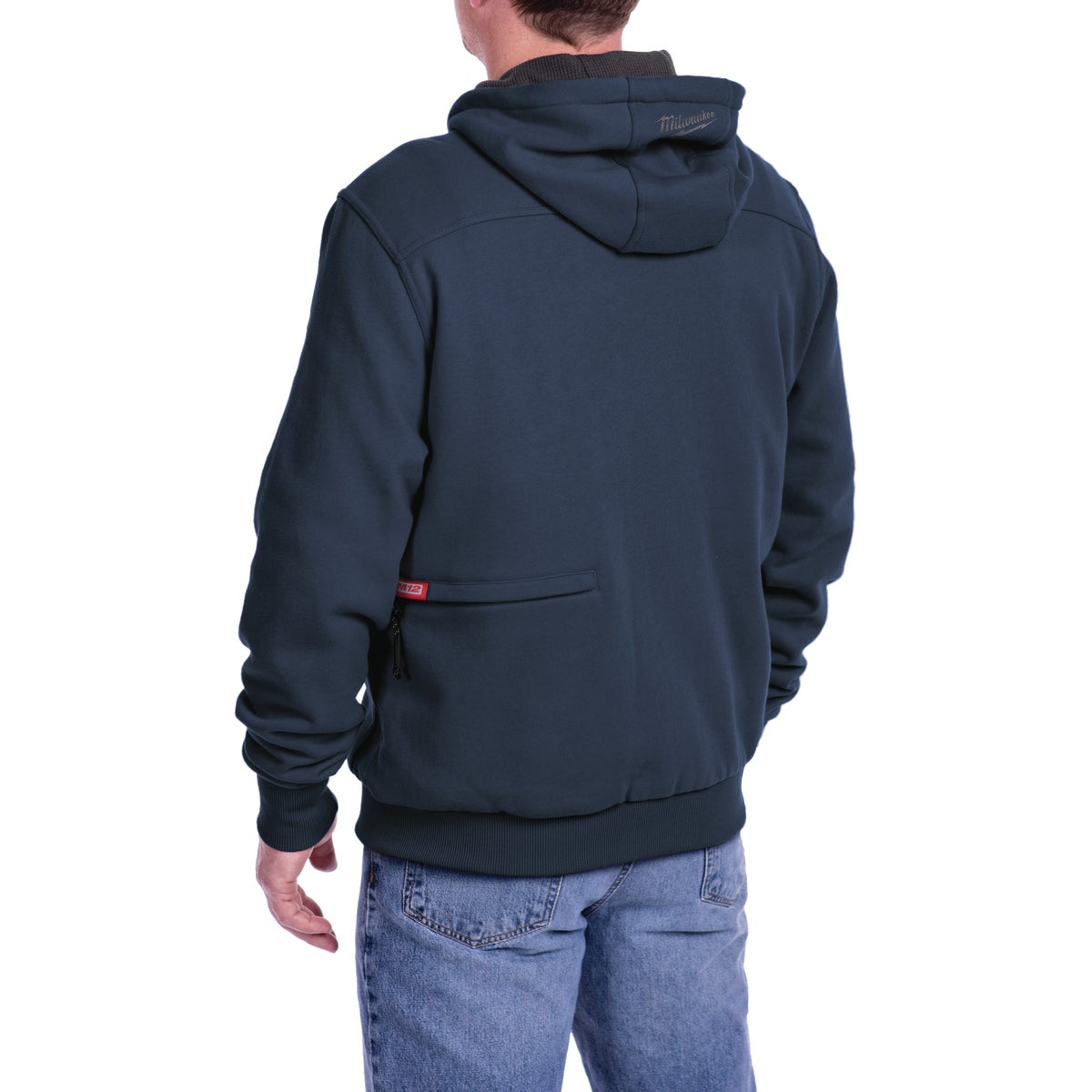 Milwaukee M12 2XL Navy Blue Men's Heated Full Zip Hooded Sweatshirt