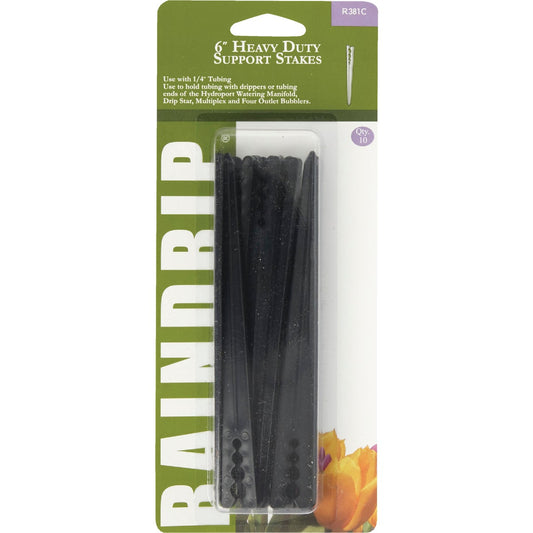 Raindrip 1/4 In. Tubing Plastic Heavy-Duty Support Stake (10-Pack)