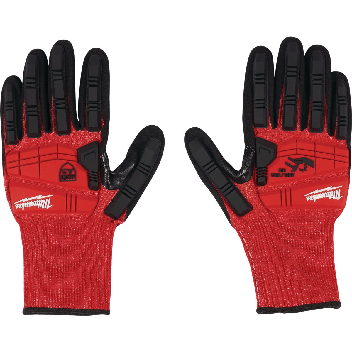 Milwaukee Impact Cut Level 3 XL Unisex Nitrile Dipped Work Gloves