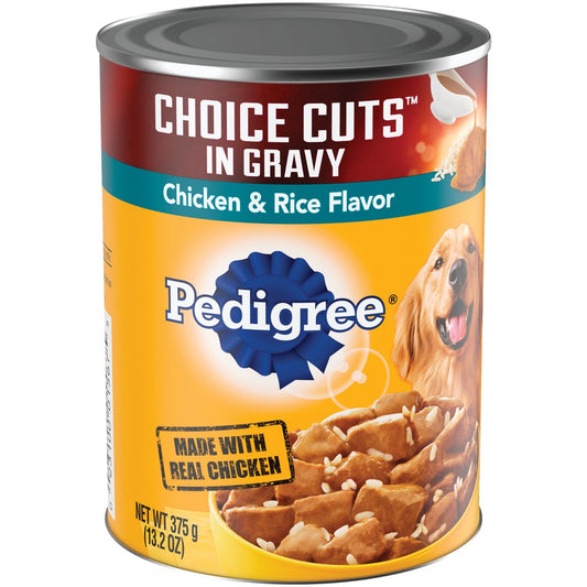 Pedigree Choice Cuts Chicken & Rice Wet Dog Food, 13.2 Oz.