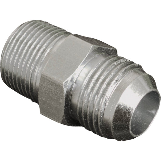 Apache 3/8 In. Male JIC x 1/2 In. Male Pipe Straight Hydraulic Hose Adapter