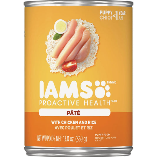 IAMS Proactive Health Chicken & Rice Pate Puppy Food, 13 Oz.