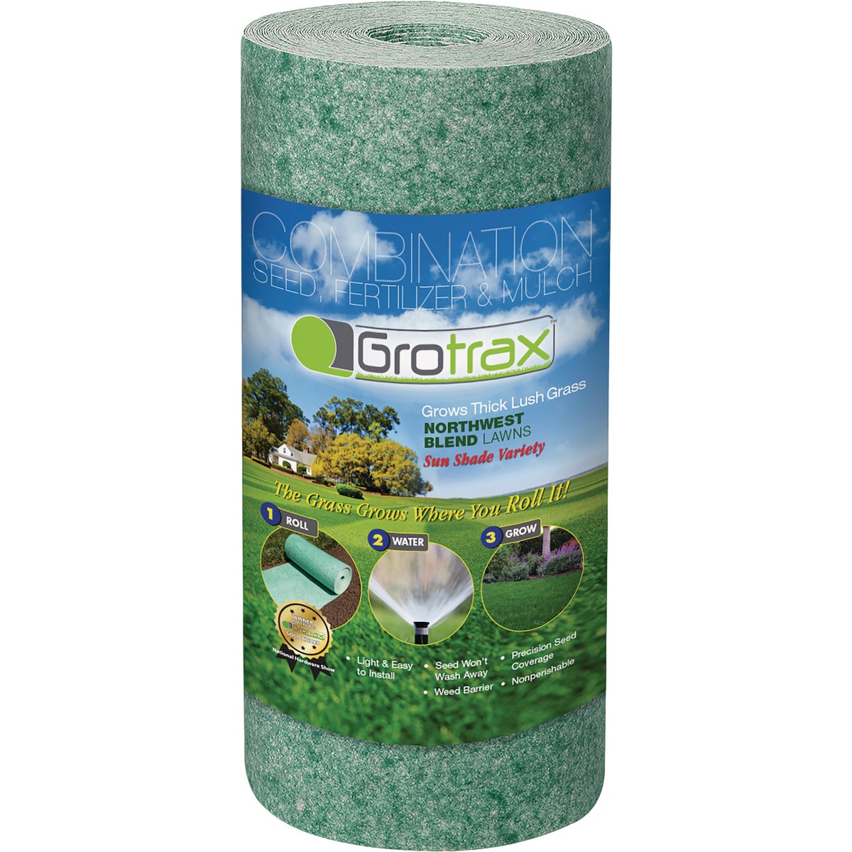 GroTrax Quick-Fix 50 Sq. Ft. Coverage Northwest Mix Grass Seed Roll