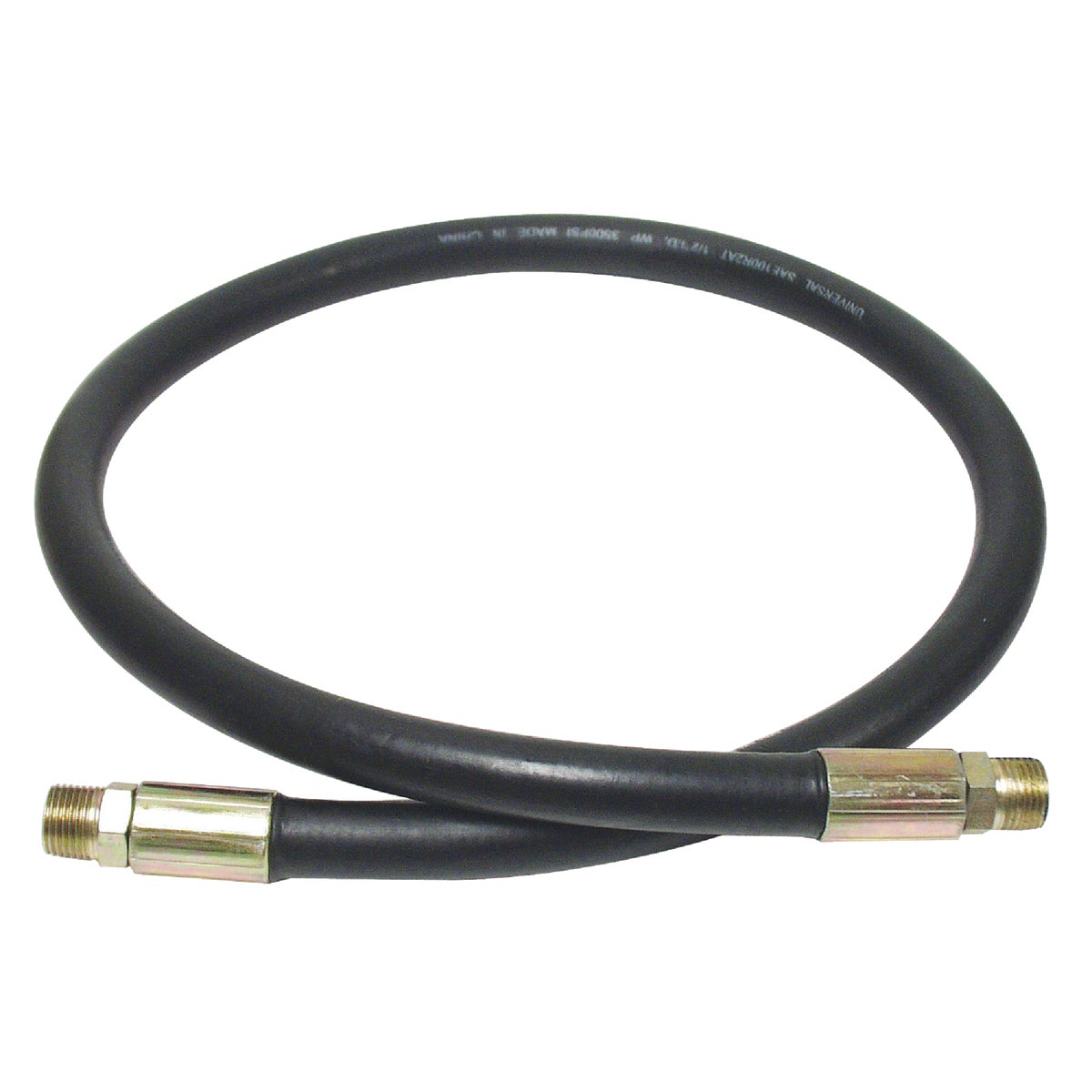 Apache 3/8 In. x 24 In. Male to Male Hydraulic Hose