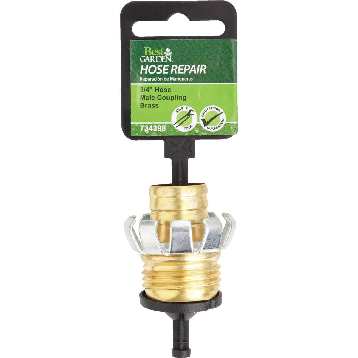 Best Garden 3/4 In. Male Brass Hose Coupling Mender