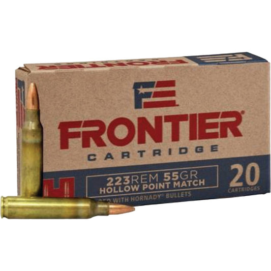 Hornady Frontier .223 Rem 55 Grain HPM Centerfire Ammunition Cartridges