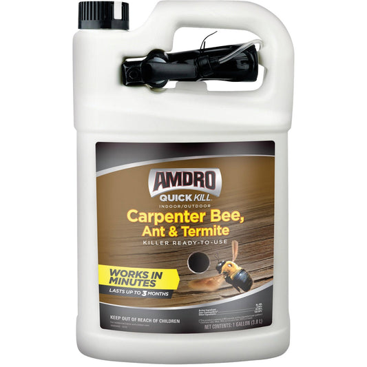 Amdro Quick Kill 1 Gal. Ready To Use Trigger Spray Carpenter Bee, Ant, & Termite Killer