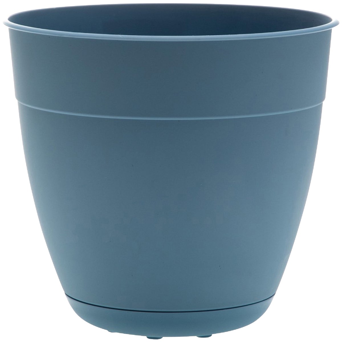 Bloem Ocean Series Dayton 14.5 In. H. x 16 In. Dia. Recycled Ocean Plastic Ocean Blue Planter